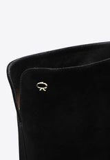 Gianvito Rossi Piper 85 Knee-High Suede Boots G80152C45/P_GIANV-NERO Black