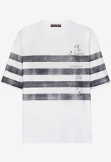 Dolce 
Gabbana Marina Print Striped T-shirt White G8PB8T G7K4Q W0800