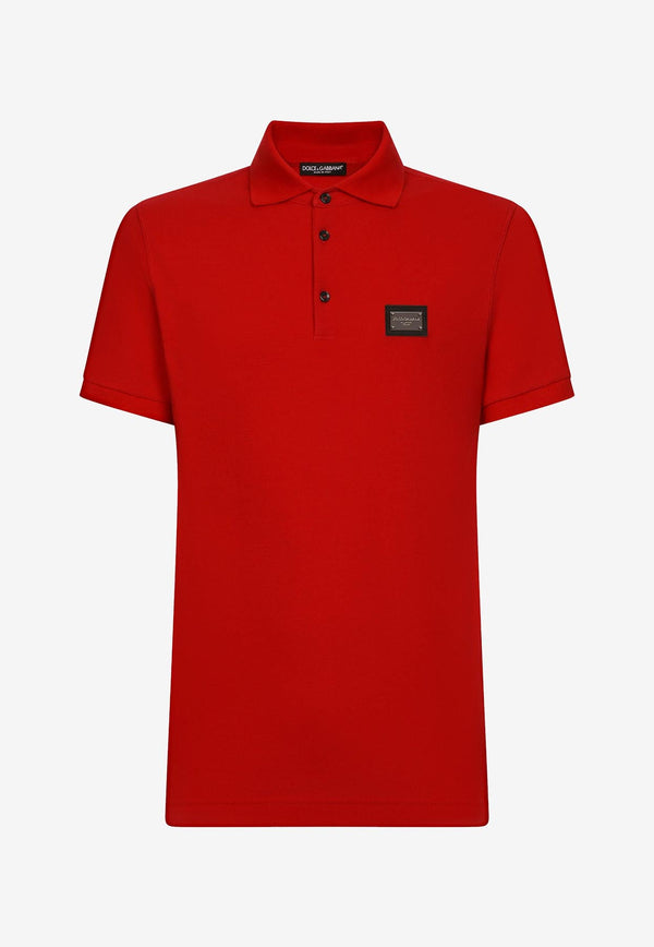 Dolce 
Gabbana Logo Polo T-shirt G8PL4T G7F2H R0026 Red