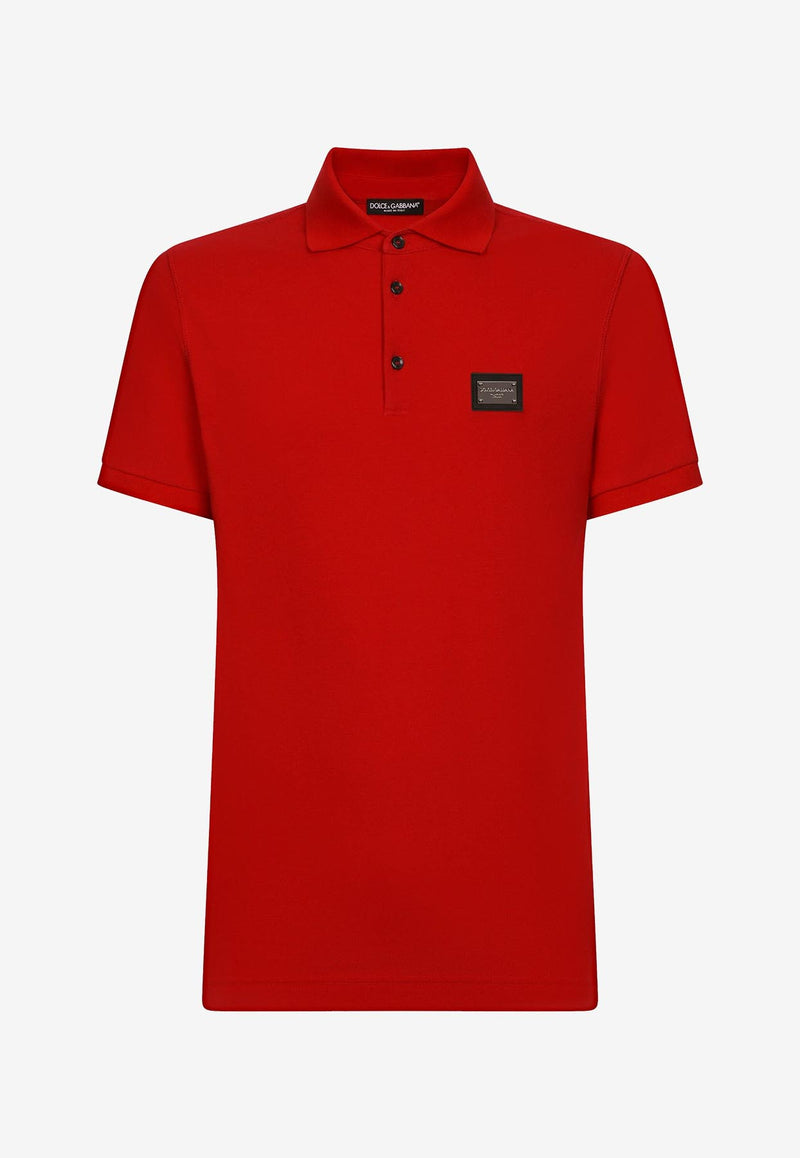 Dolce 
Gabbana Logo Polo T-shirt G8PL4T G7F2H R0026 Red