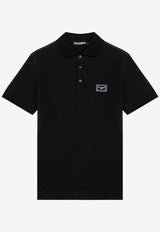 Dolce 
Gabbana Logo Plaque Polo T-shirt Black G8PL4TG7F2H/Q_DOLCE-N0000