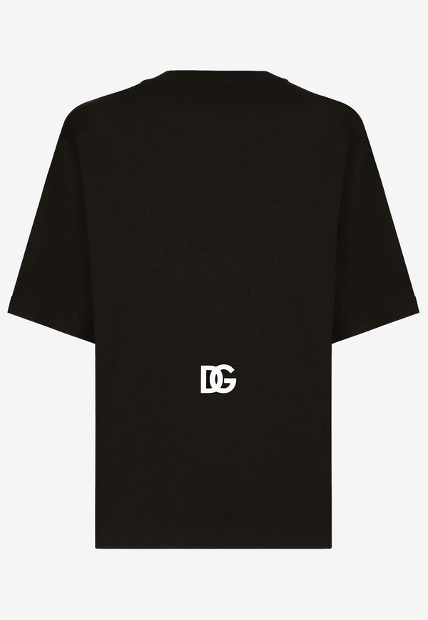 Dolce 
Gabbana DG Logo Print T-shirt Black G8PN9T G7M1C N0000