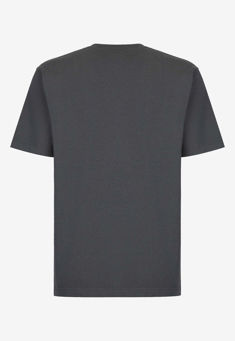 Dolce 
Gabbana Logo Print T-shirt Gray G8PN9T G7M3K N9299