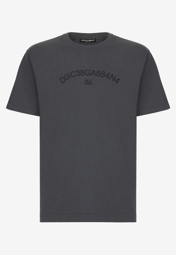 Dolce 
Gabbana Logo Print T-shirt Gray G8PN9T G7M3K N9299