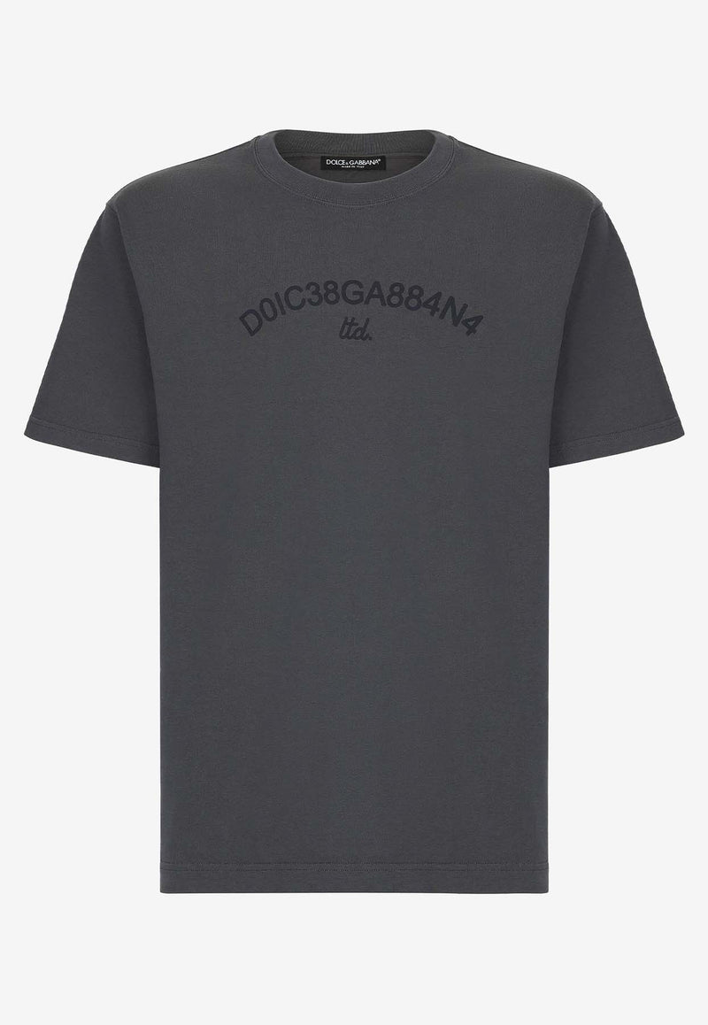 Dolce 
Gabbana Logo Print T-shirt Gray G8PN9T G7M3K N9299