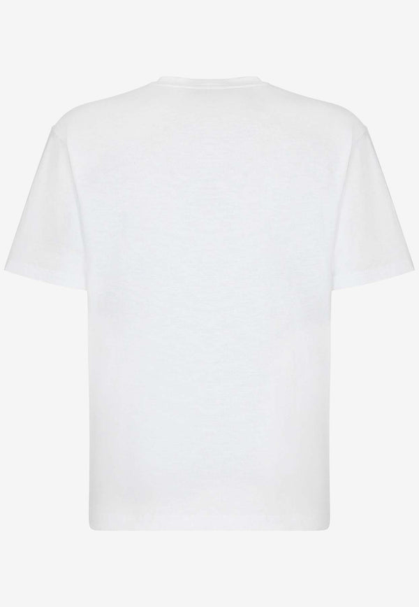 Dolce 
Gabbana Logo Print T-shirt White G8PN9T G7M8F W0800