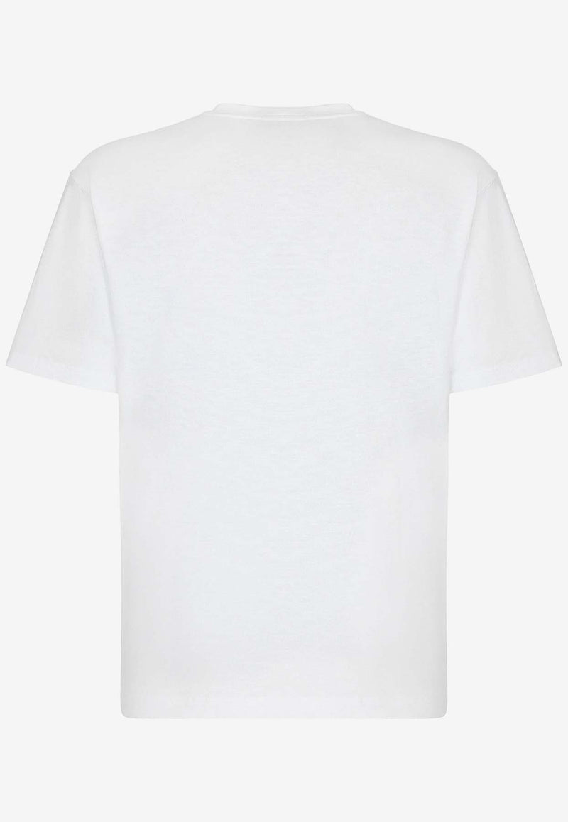 Dolce 
Gabbana Logo Print T-shirt White G8PN9T G7M8F W0800