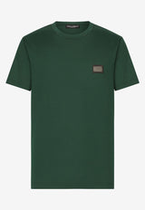 Dolce 
Gabbana Logo Short-Sleeved T-shirt G8PT1T G7F2I V0340 Green