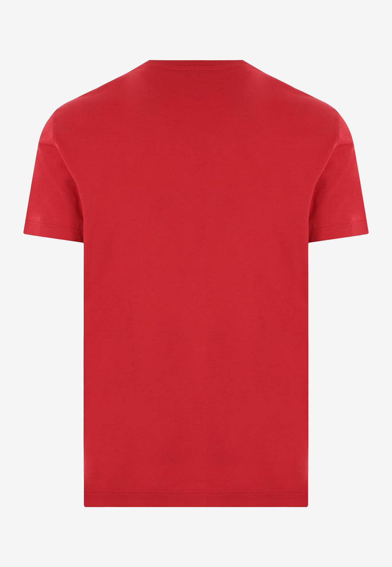 Dolce 
Gabbana Logo Short-Sleeved T-shirt G8PT1T G7JV9 RC365 Red