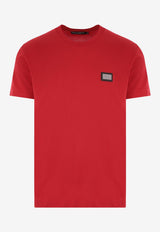 Dolce 
Gabbana Logo Short-Sleeved T-shirt G8PT1T G7JV9 RC365 Red