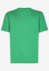 Dolce 
Gabbana Logo Short-Sleeved T-shirt G8PT1T G7JV9 V0396 Green