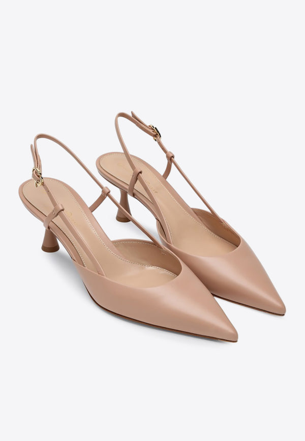 Gianvito Rossi Ascent 55 Calf Leather Slingback Pumps Pink G95332VIT/Q_GIANV-PEAH