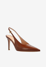 Gianvito Rossi Robbie 85 Slingback Pumps G95461 85RIC TOKHAVA TOKIO HAVANA