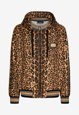 Dolce 
Gabbana Leopard Print Hooded Sweatshirt Brown G9AYAT II7B4 HXNBM