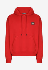 Dolce 
Gabbana Logo Hooded Sweatshirt G9ZU0T G7F2G R2254 Red