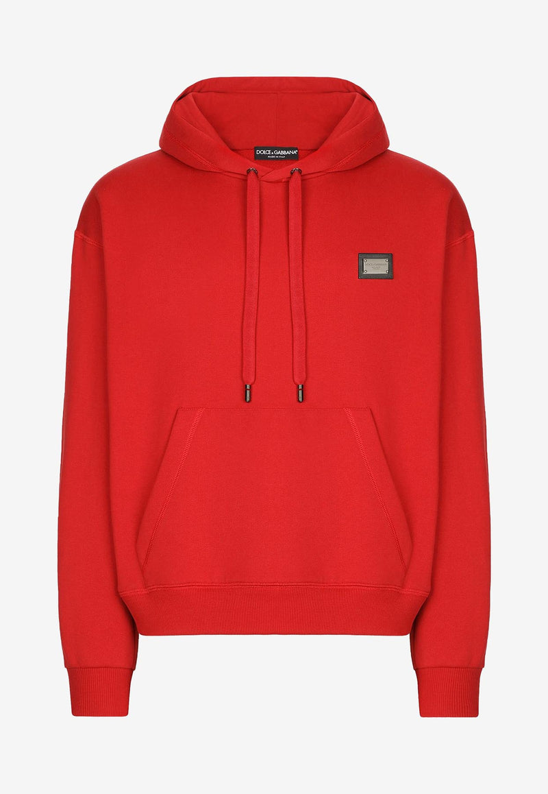 Dolce 
Gabbana Logo Hooded Sweatshirt G9ZU0T G7F2G R2254 Red