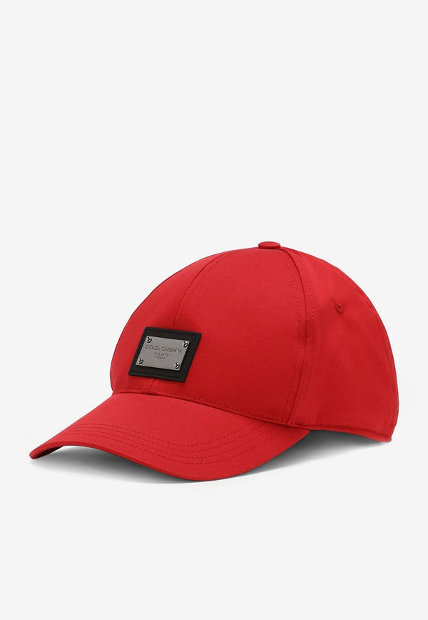 Dolce 
Gabbana Logo Baseball Cap GH590A GF421 R0026 Red