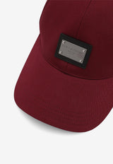 Dolce 
Gabbana Logo Baseball Cap GH590A GF421 R0108 Bordeaux