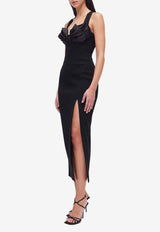 Rachel Gilbert Alaric Sleeveless Midi Dress Black