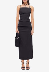 Rachel Gilbert Prescott Sleeveless Midi Dress Black