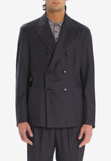 Barena Venezia Doria Double-Breasted Jacket Black GIU4781Â BLACK