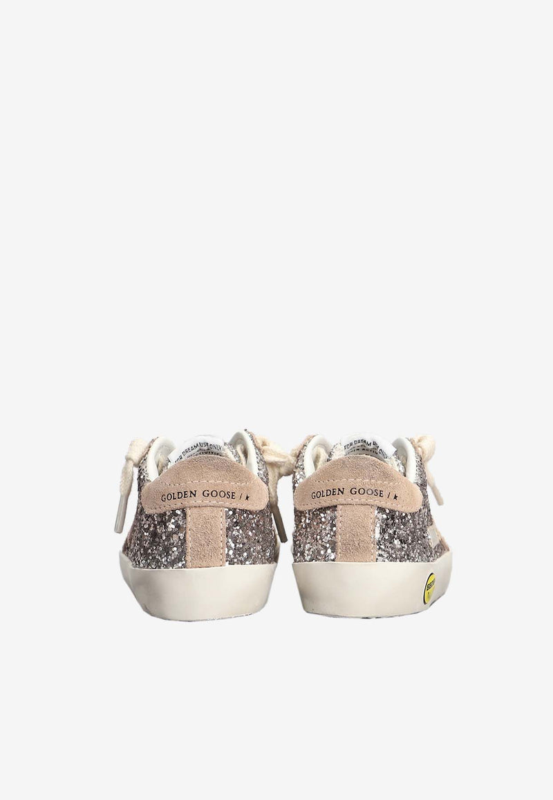 Golden Goose DB Kids Girls Super-Star Glitter Sneakers GJF00101-F006062-55603GOLD