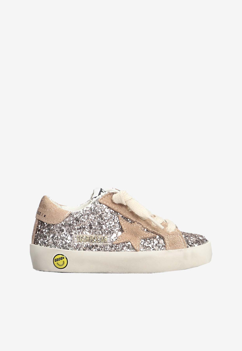 Golden Goose DB Kids Girls Super-Star Glitter Sneakers GJF00101-F006062-55603GOLD