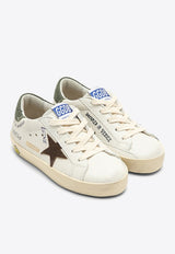 Golden Goose DB Kids Super Star Low-Top Sneakers in Leather GJF00101F005309/O_GOLDE-11666