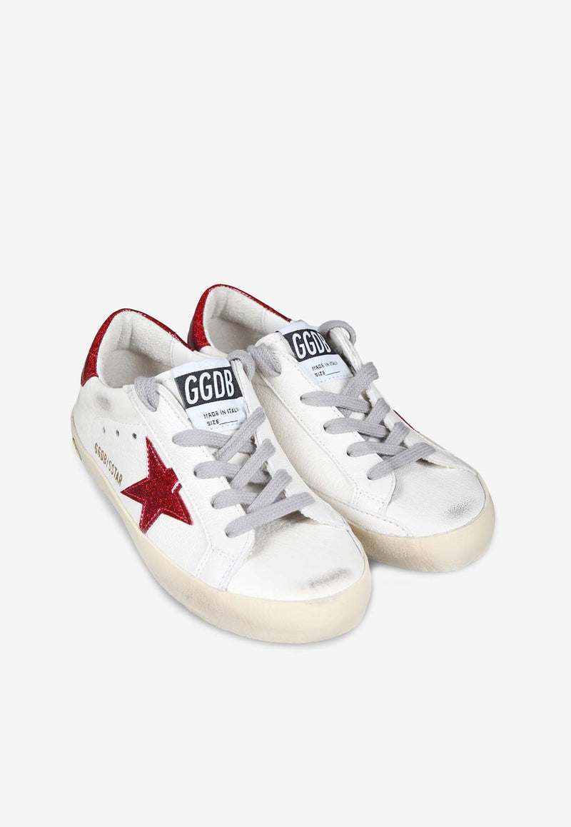 Golden Goose DB Kids Kids Super-Star Low-Top Sneakers GJF00101.F006065.10350WHITE