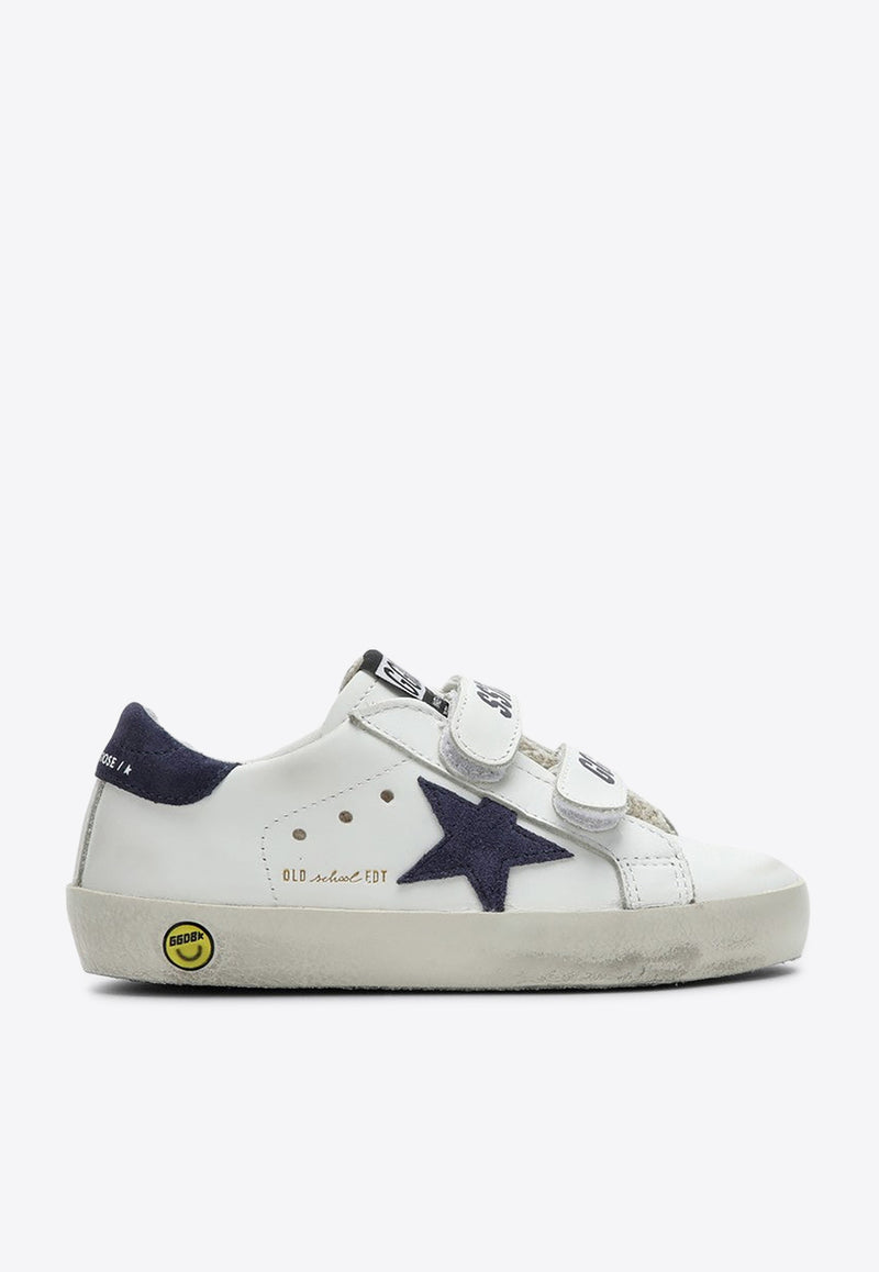 Golden Goose DB Kids Girls Old School Low-Top Sneakers with Suede Star White GJF00111F000418/P_GOLDE-10304