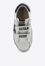 Golden Goose DB Kids Girls Old School Low-Top Sneakers with Suede Star White GJF00111F000418/P_GOLDE-10304