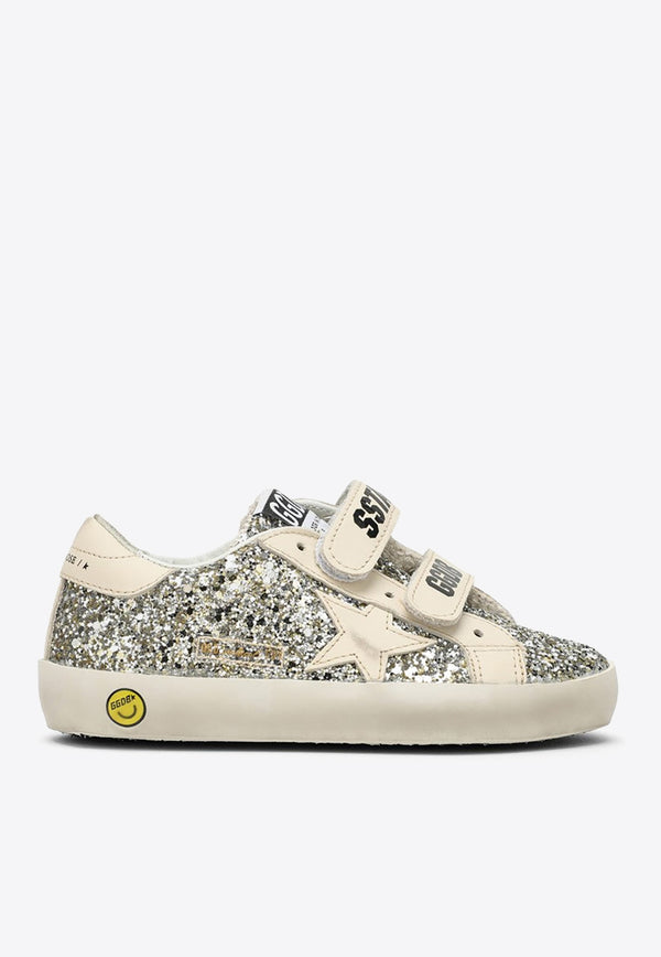 Golden Goose DB Kids Kids Old School Glittered Low-Top Sneakers GJF00111F005314/O_GOLDE-65195