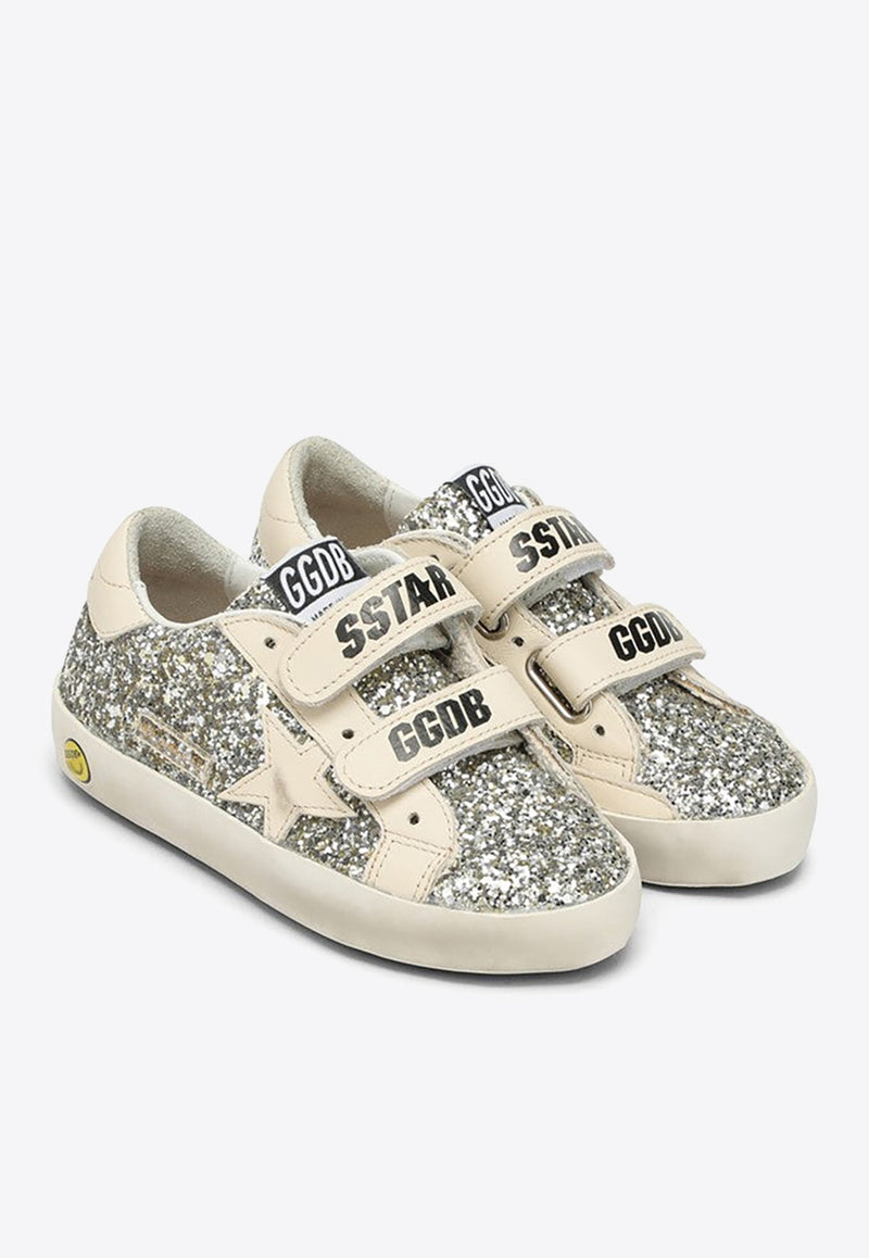 Golden Goose DB Kids Kids Old School Glittered Low-Top Sneakers GJF00111F005314/O_GOLDE-65195