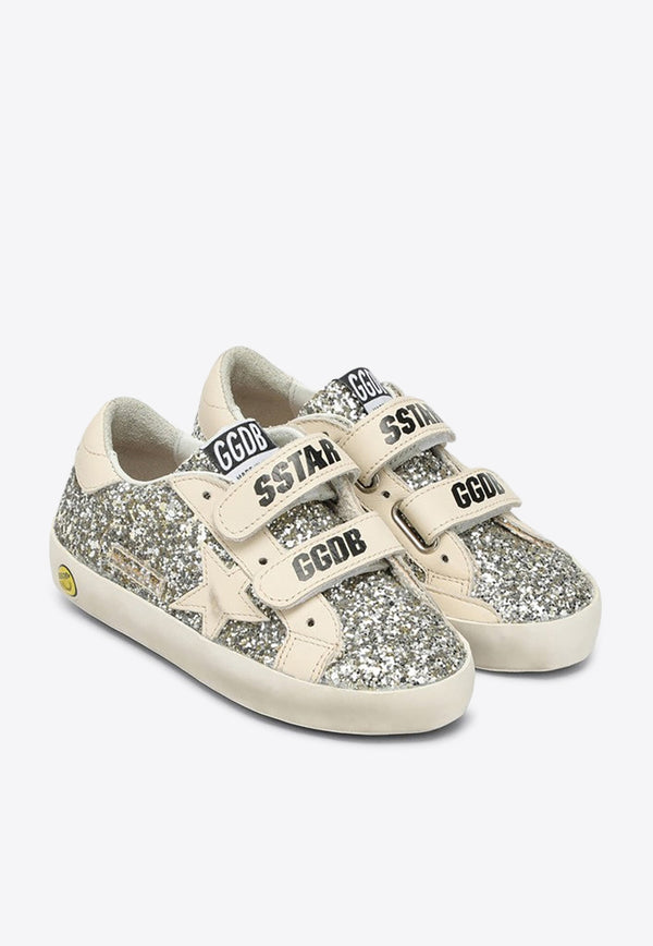 Golden Goose DB Kids Girls Old School Glittered Sneakers Metallic GJF00111F005314/P_GOLDE-65195