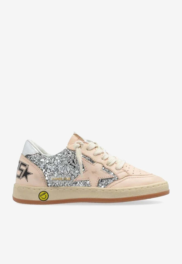 Golden Goose DB Kids Girls Ball Star Glitter Sneakers GJF00439-F006096-70309SILVER