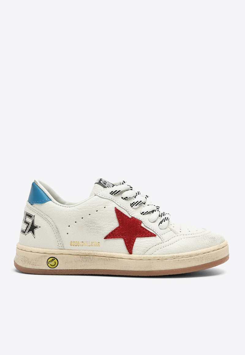 Golden Goose DB Kids Girls Ball Star Low-Top Sneakers White GJF00439F005330/O_GOLDE-10575