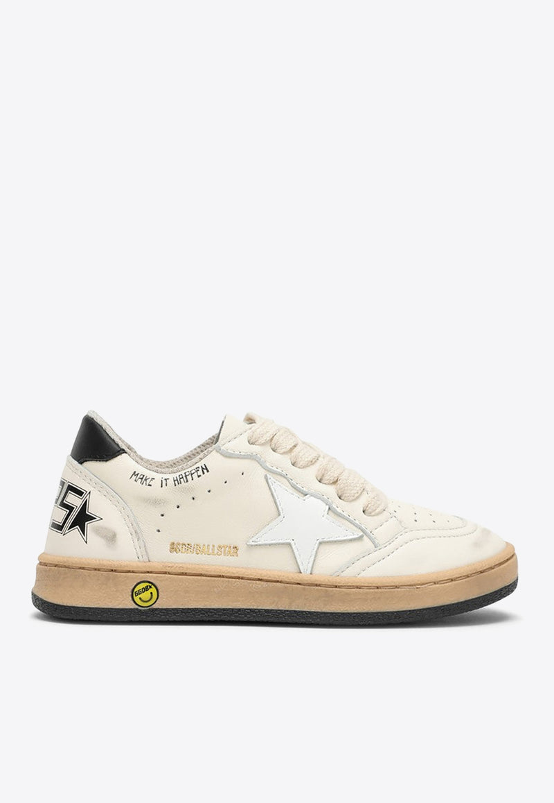 Golden Goose DB Kids Girls Ball Star Low-Top Sneakers White GJF00439F005477/O_GOLDE-10283