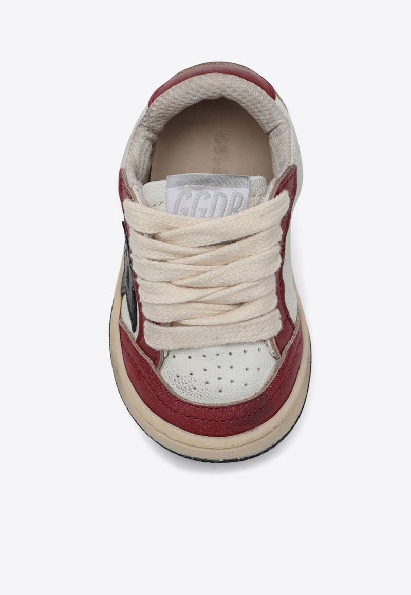 Golden Goose DB Kids Babies Ball Star Leather Low-Top Sneakers Red GJF00439F006792/Q_GOLDE-10435