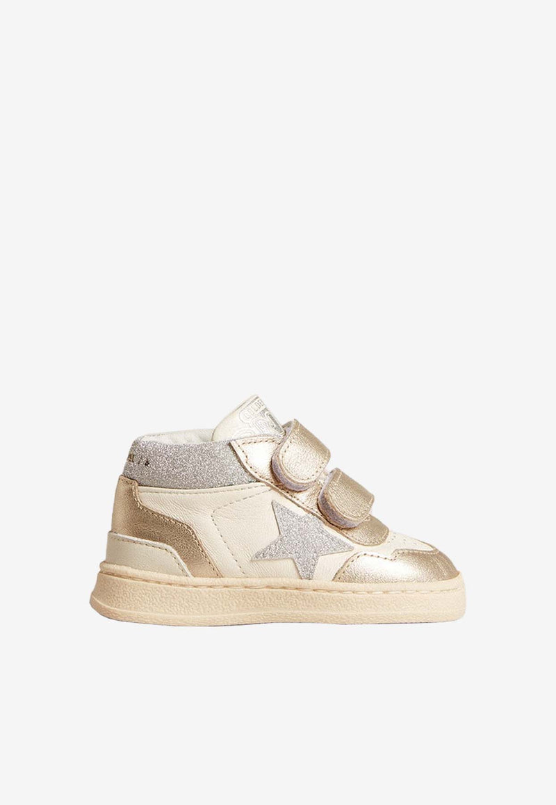 Golden Goose DB Kids Girls June Basket Sneakers GJF00773-F006246-10622SILVER