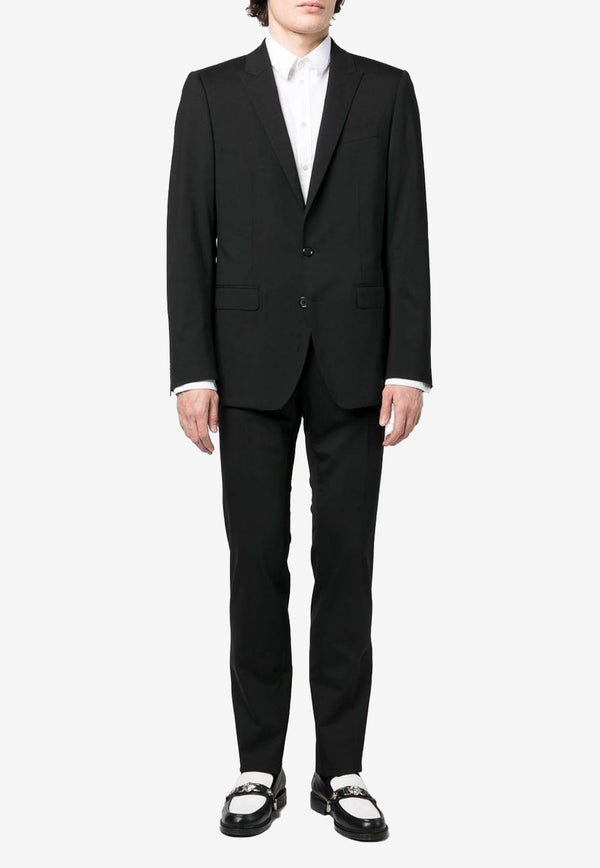 Dolce 
Gabbana Single-Breasted Wool Suit Black GK0RMT GF874 N0000