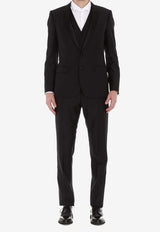 Dolce 
Gabbana Single-Breasted  Wool Blend Suit - Set of 3 Black GK2WMT FU2Z8 N0000