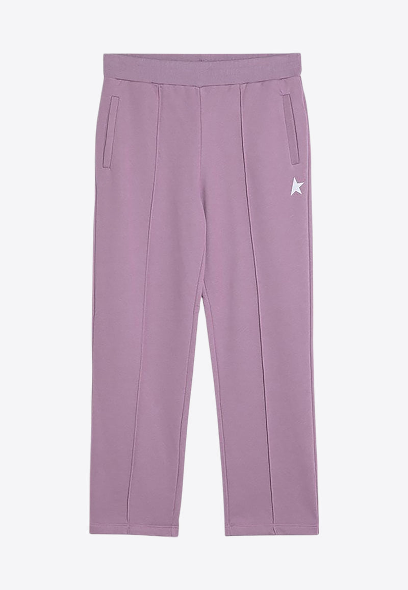 Golden Goose DB Kids Girls Star Print Track Pants Lilac GKP01280P000917/P_GOLDE-82760