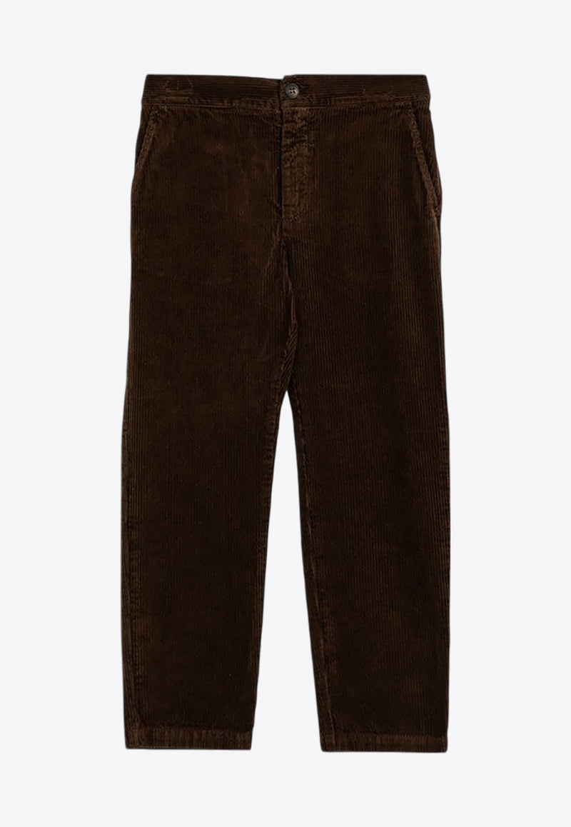 Golden Goose DB Kids Boys Straight-Leg Corduroy Pants Brown GKP01762P001712/P_GOLDE-55615