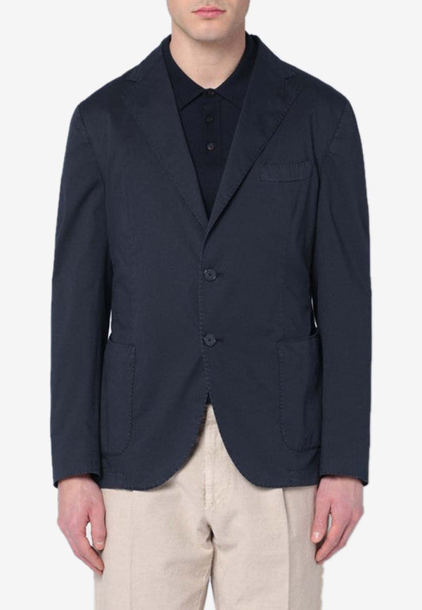 Santaniello Essential Single-Breasted Blazer Blue GL797MFDSE2530/Q_SANTA-79B