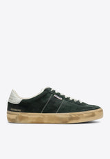 Golden Goose DB Soul Star Distressed Suede Sneakers Green GMF00464F005047/P_GOLDE-35895