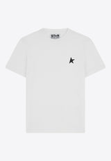 Golden Goose DB Star-Print Crewneck T-shirt GMP01220.P000593.10364WHITE