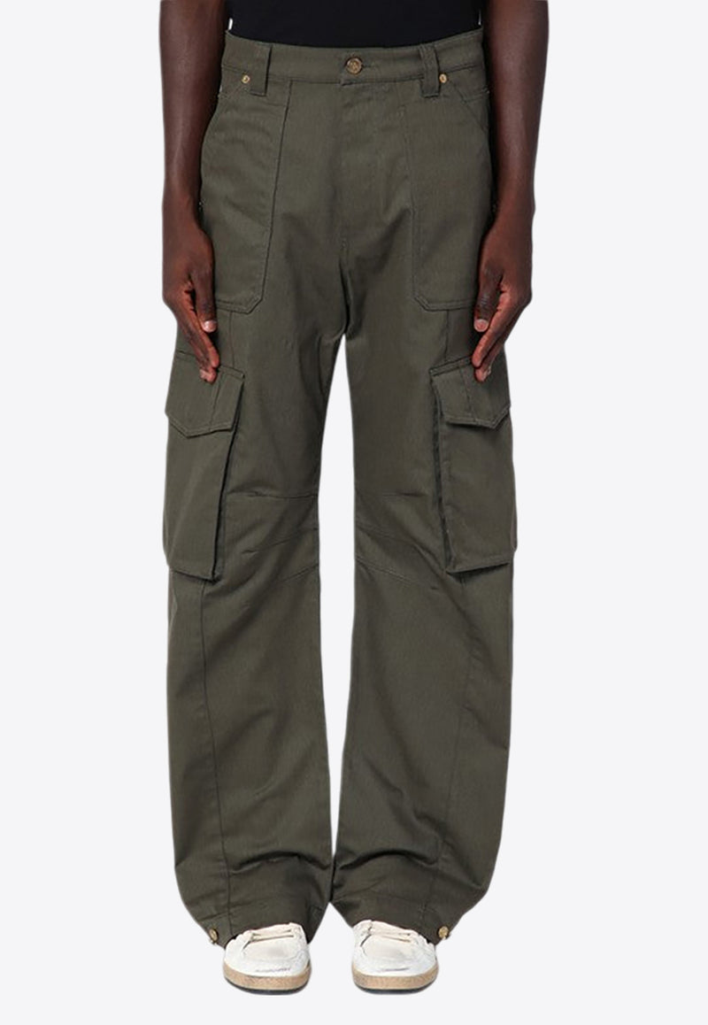 Golden Goose Wide-Leg Cargo Pants Green GMP01868P001558/P_GOLDE-35548