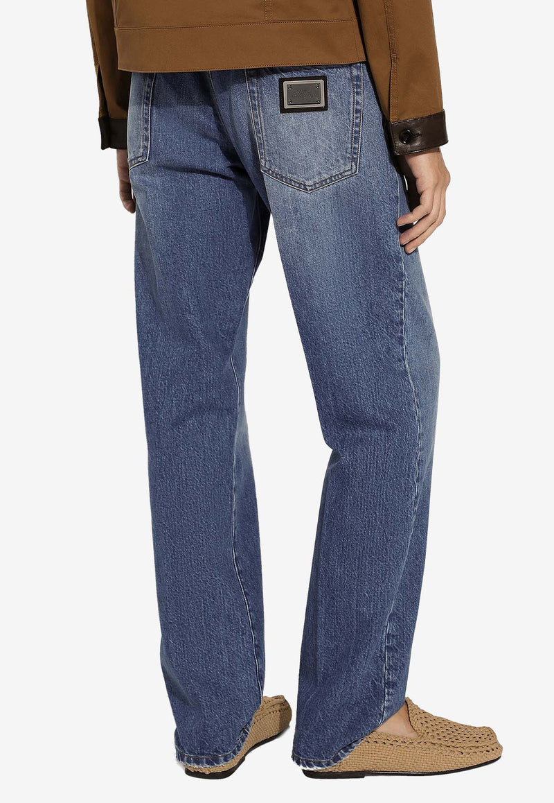 Dolce 
Gabbana Straight-Leg Jeans GP02XD G8KZ6 S9001 Blue