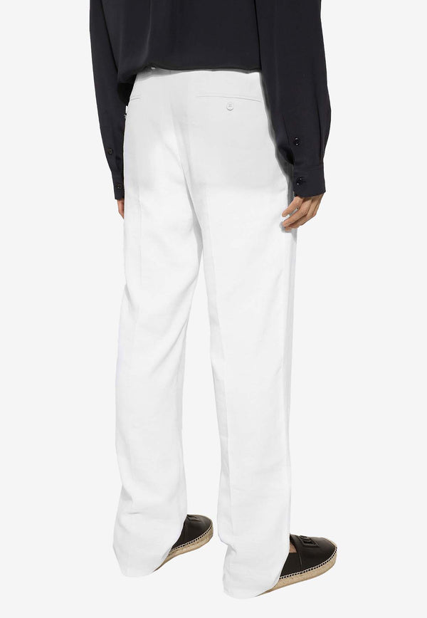 Dolce 
Gabbana Stretch Linen-Blend Pants White GP03JT FU9AQ W0800