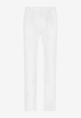 Dolce 
Gabbana Stretch Linen-Blend Pants White GP03JT FU9AQ W0800